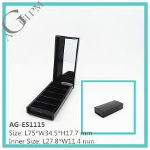 Five Grid Rectangular Eye Shadow Case With Mirror AG-ES1115, AGPM Cosmetic Packaging, Custom colors/Logo